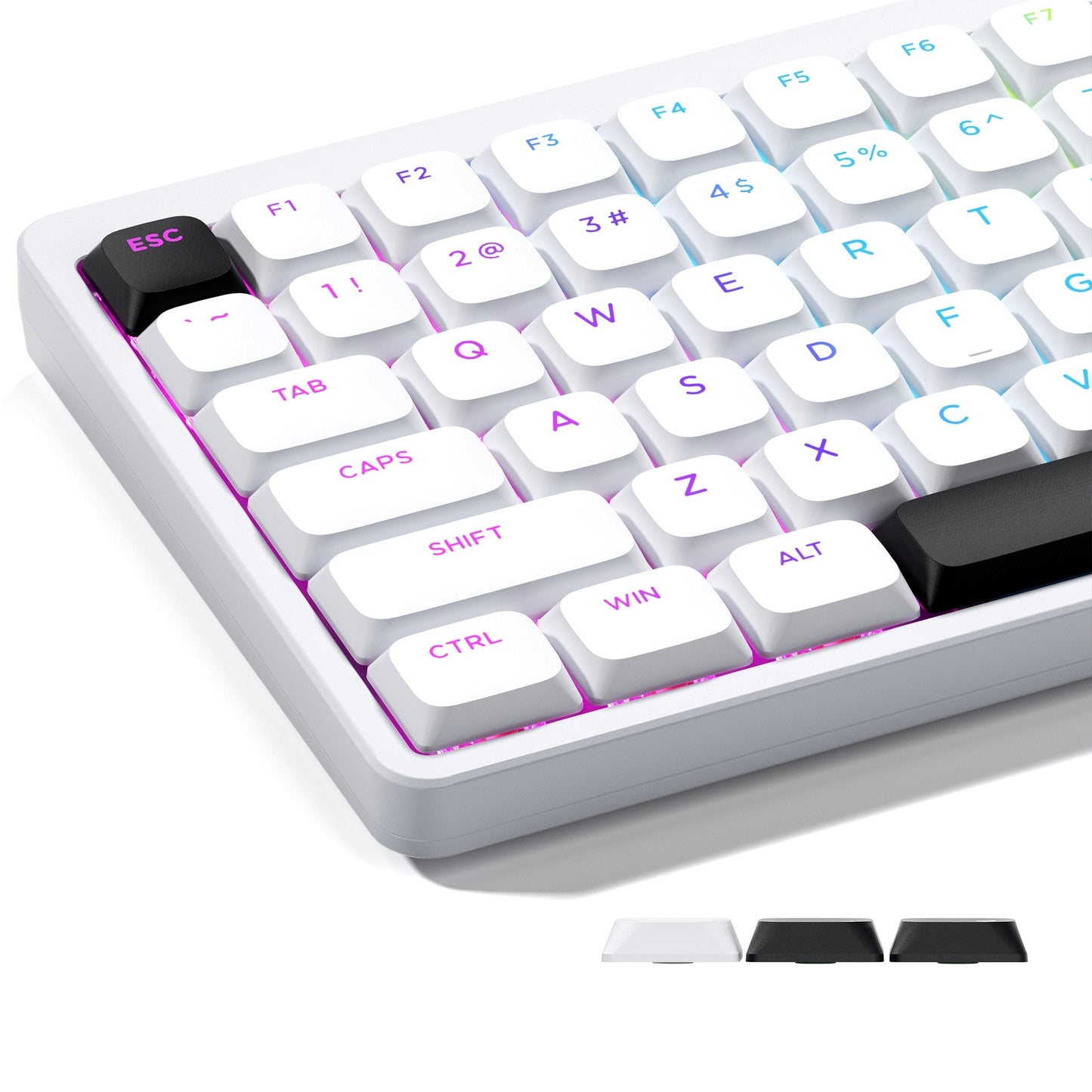 BOW Low Profile Shinethrough Skyline R2 Doubleshot PBT Keycaps