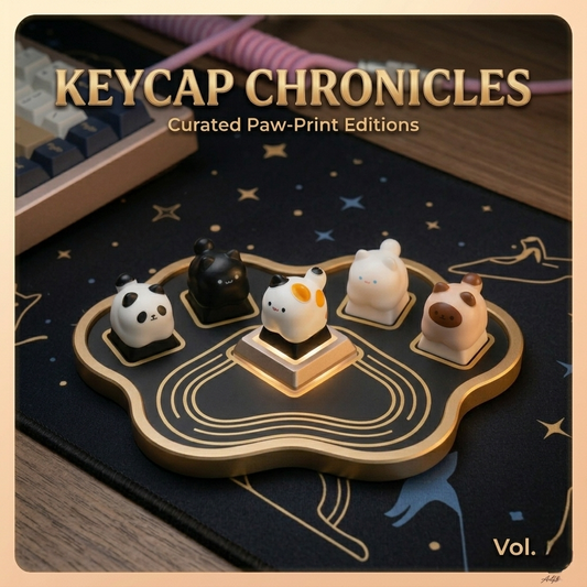 Neko Atsume The Chonky Cats Artisan Series Keycaps