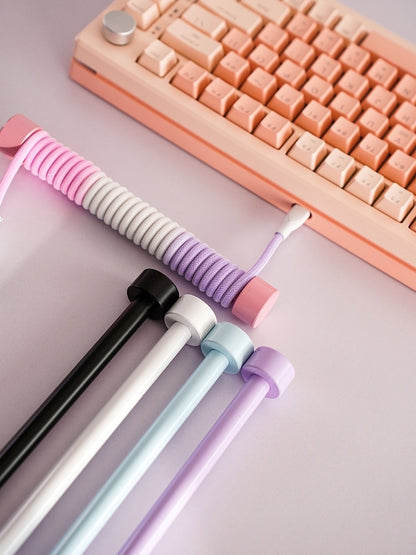 Coiled Cable Weight Rod For Cable Management 15cm