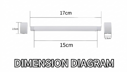 Coiled Cable Weight Rod For Cable Management 15cm