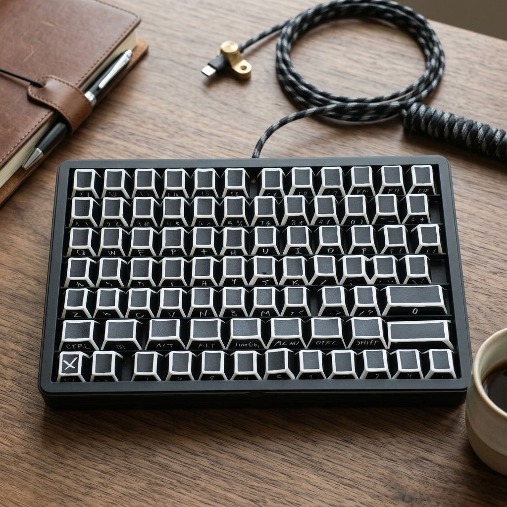 PREMIUM Sketchbook Comic Side Legends Cherry Thick PBT Keycaps with storage box