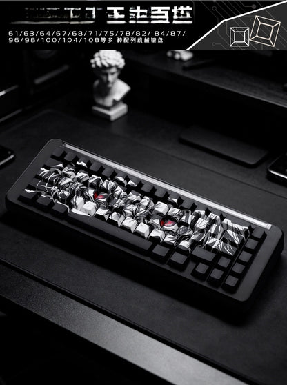 Tear Apart Comics Quality Side Backlit Cherry PBT Keycaps