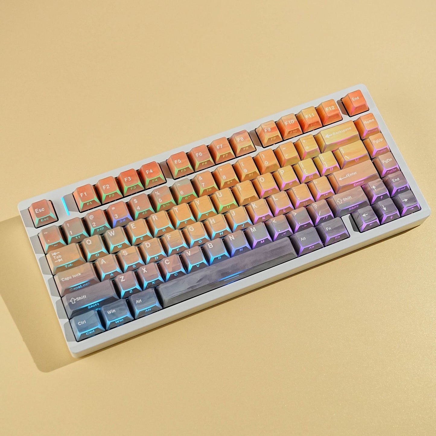 Twilight Prism Cherry Dual Legends Backlit Keycaps
