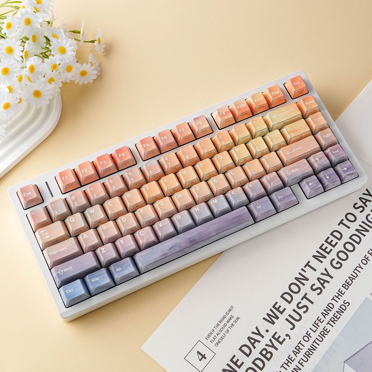 Twilight Prism Cherry Dual Legends Backlit Keycaps