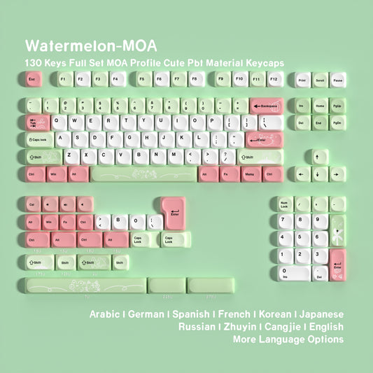 Watermelon Moa PBT Keycaps