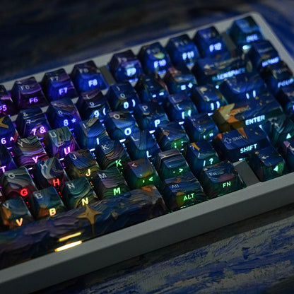 Starry Sky V5 Dual Legends Backlit Keycaps