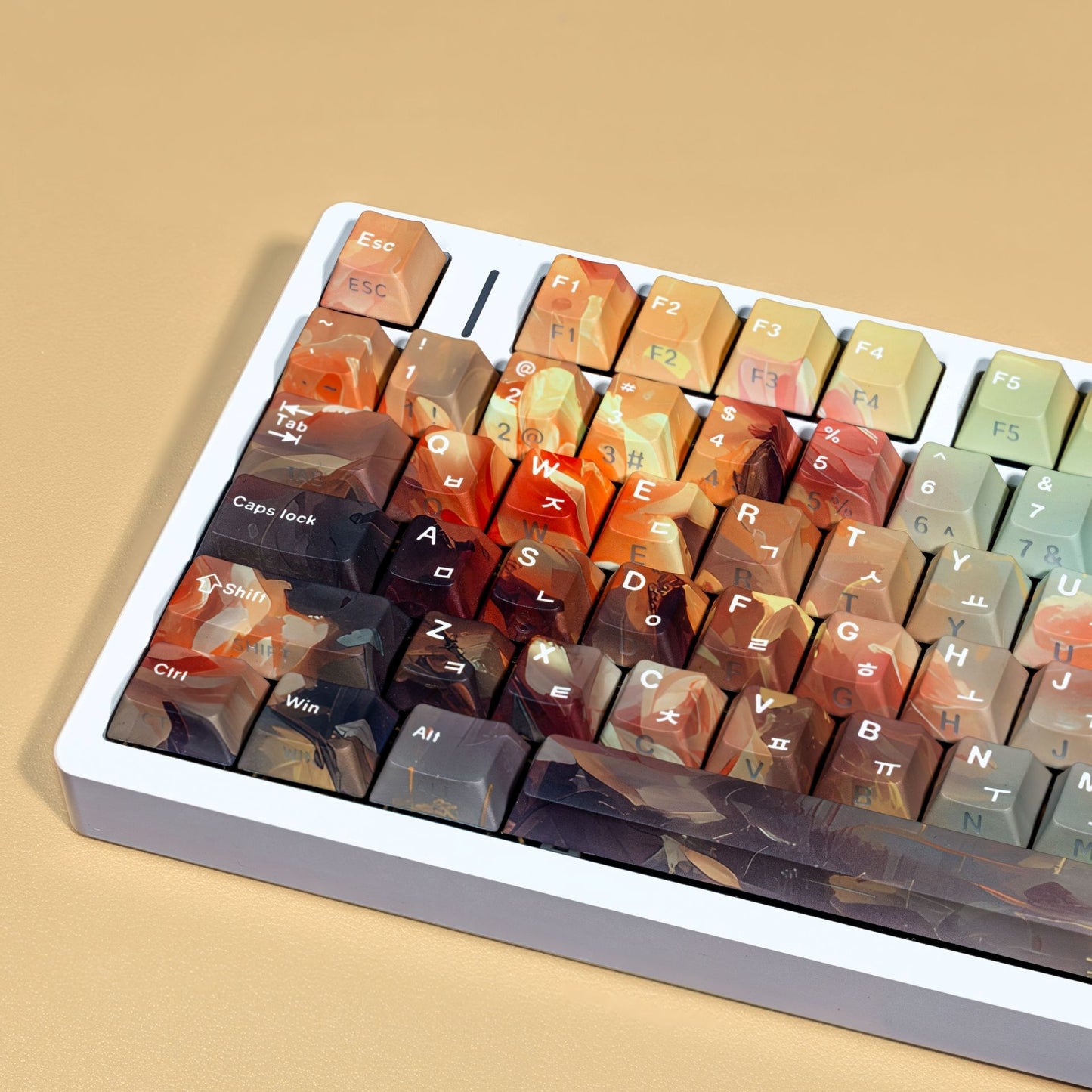 Monnai Rose Cherry Dual Legends Backlit Keycaps