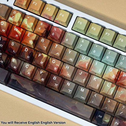 Monnai Rose Cherry Dual Legends Backlit Keycaps