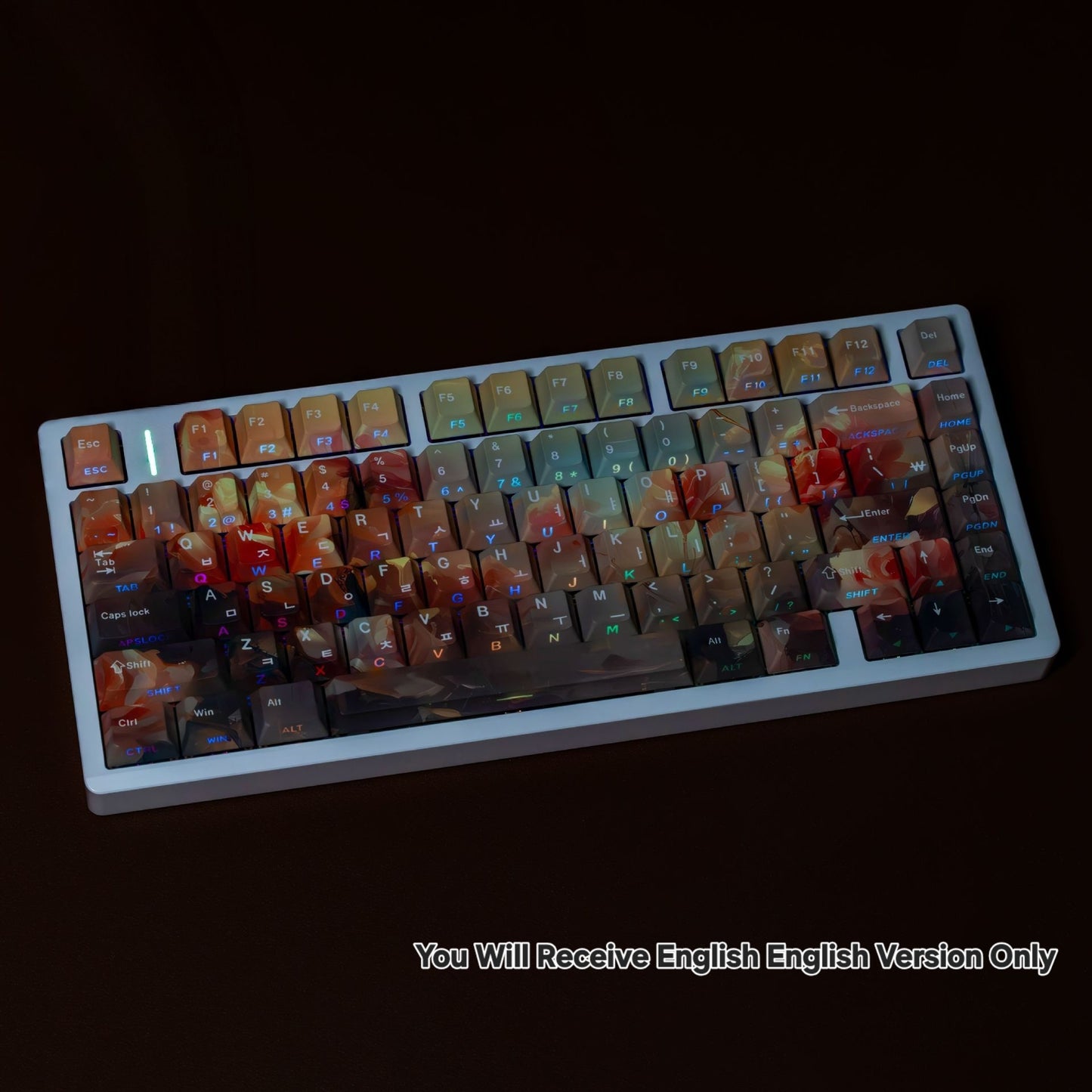 Monnai Rose Cherry Dual Legends Backlit Keycaps