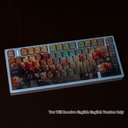 Monnai Rose Cherry Dual Legends Backlit Keycaps