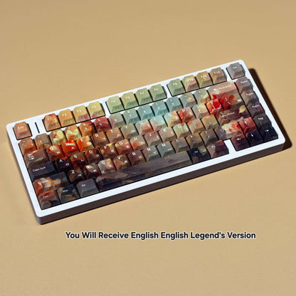 Monnai Rose Cherry Dual Legends Backlit Keycaps