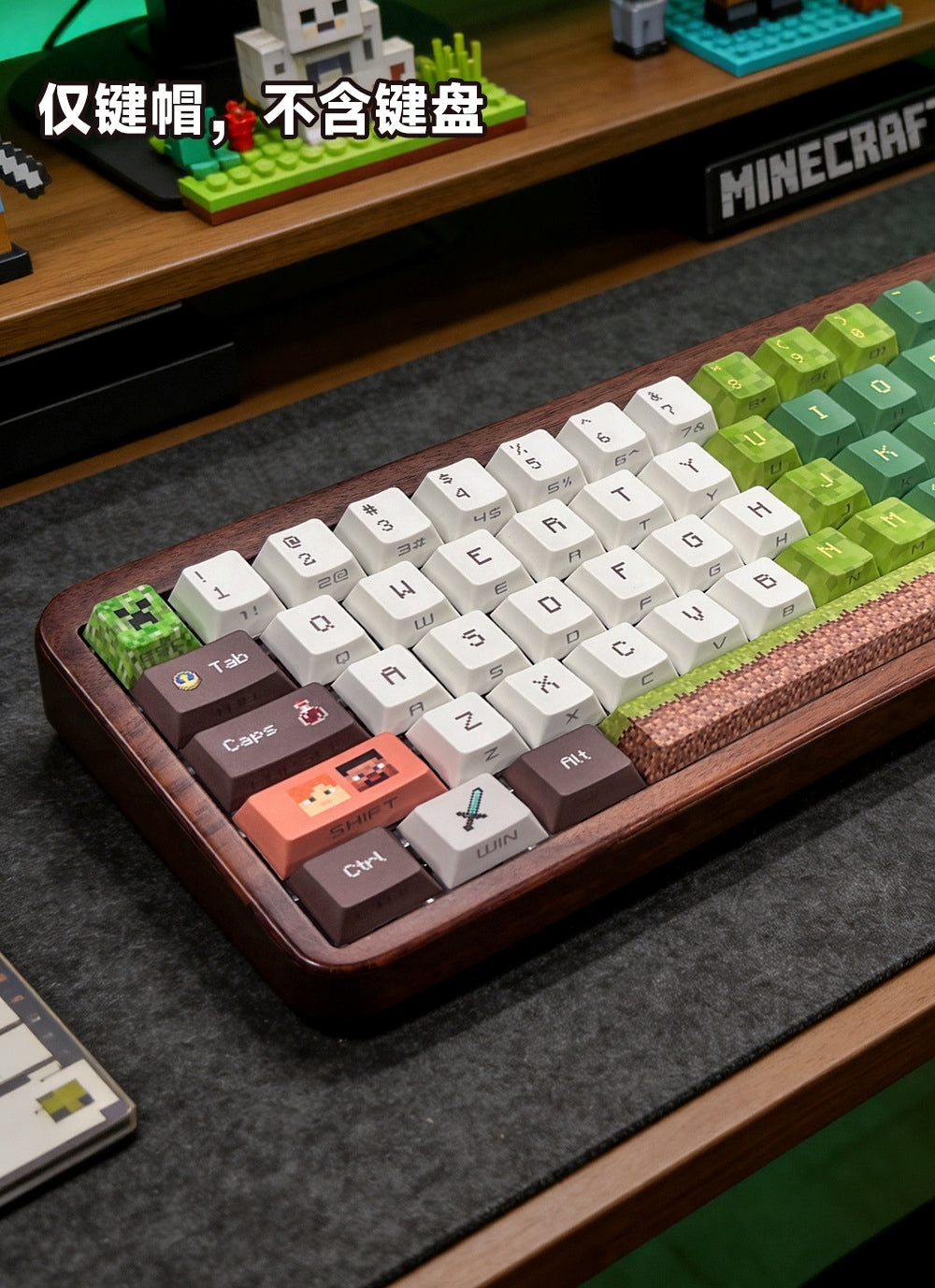 Minecraft Quality Side Backlit Cherry PBT Keycaps