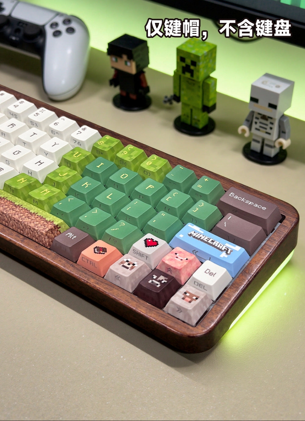 Minecraft Quality Side Backlit Cherry PBT Keycaps