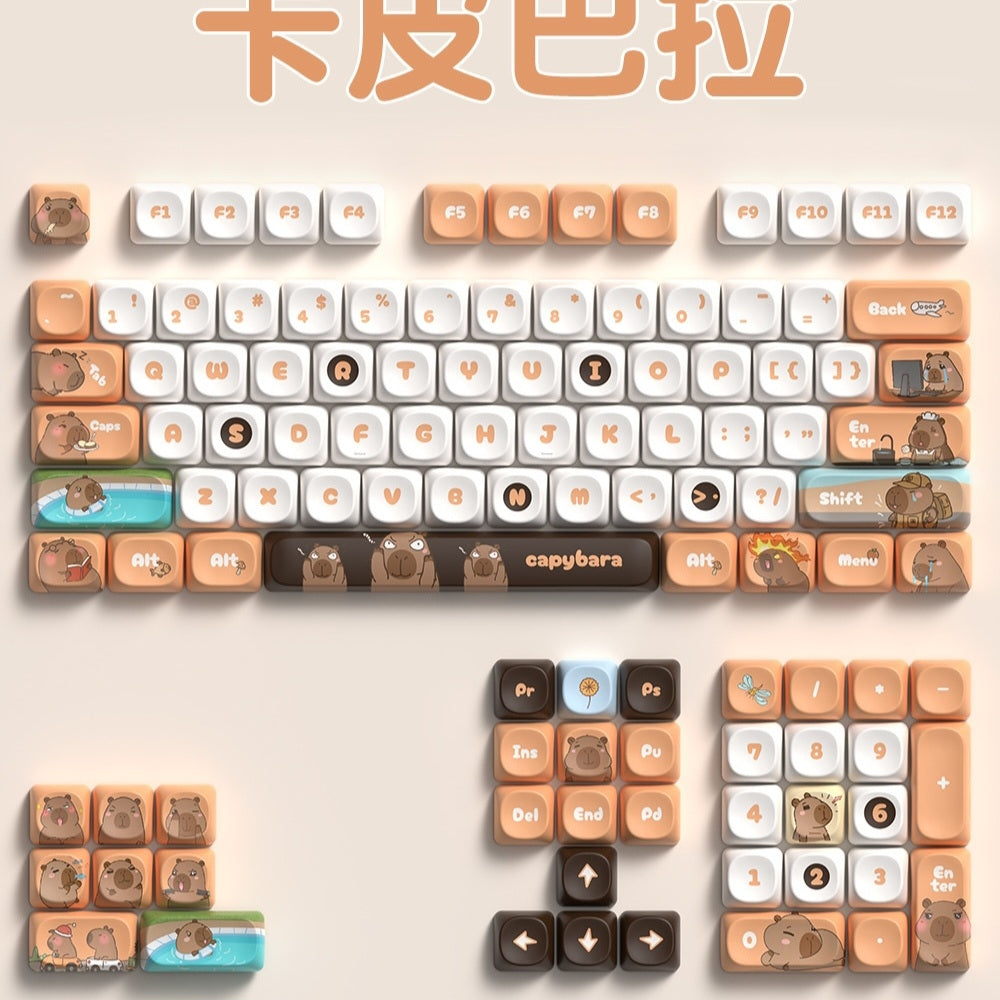 Capybara Dreams Quality MOA PBT Keycaps
