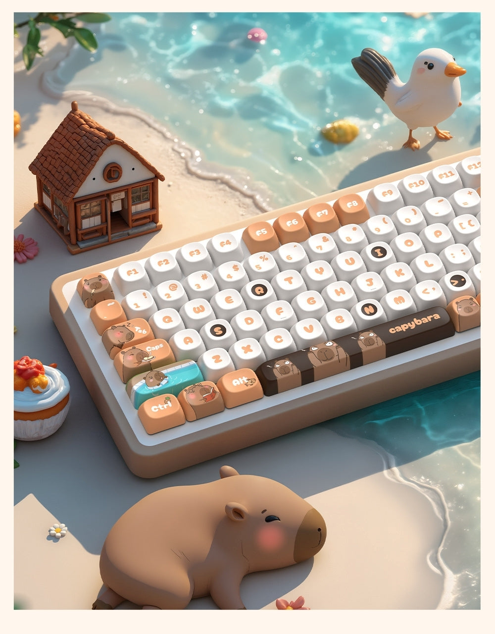 Capybara Dreams Quality MOA PBT Keycaps