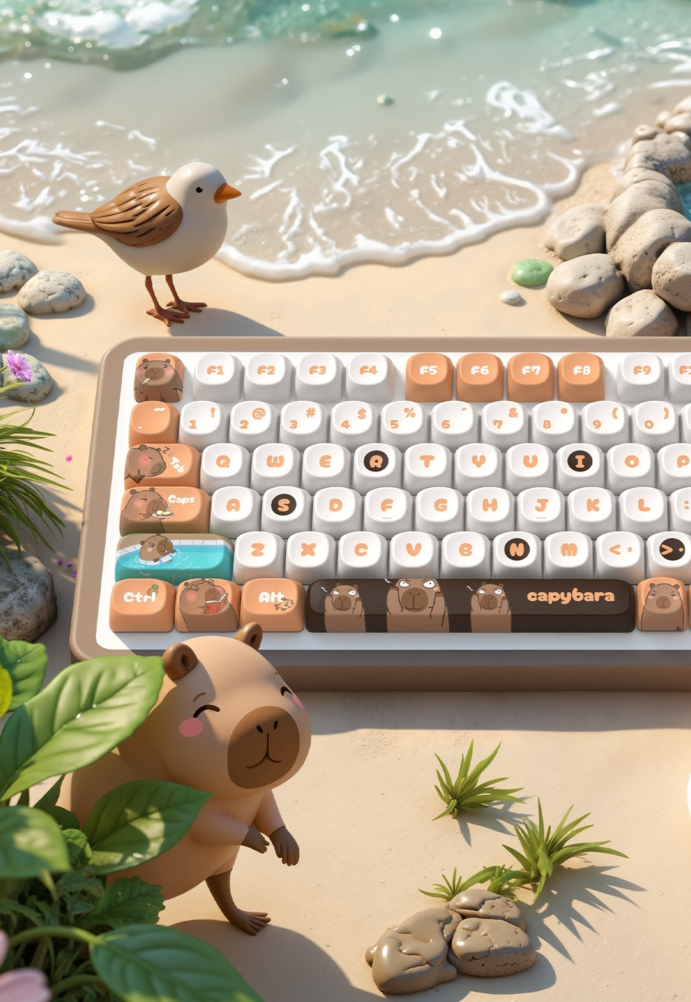 Capybara Dreams Quality MOA PBT Keycaps