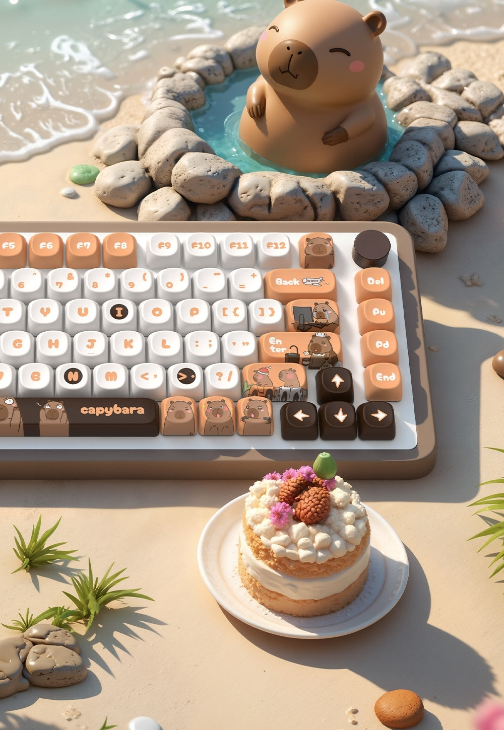 Capybara Dreams Quality MOA PBT Keycaps