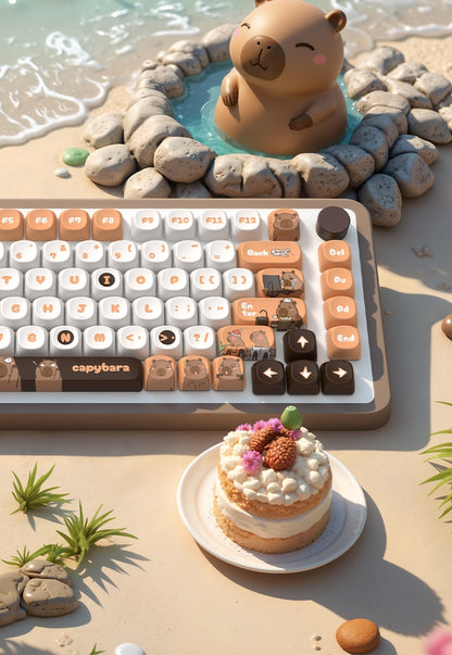 Capybara Dreams Quality MOA PBT Keycaps