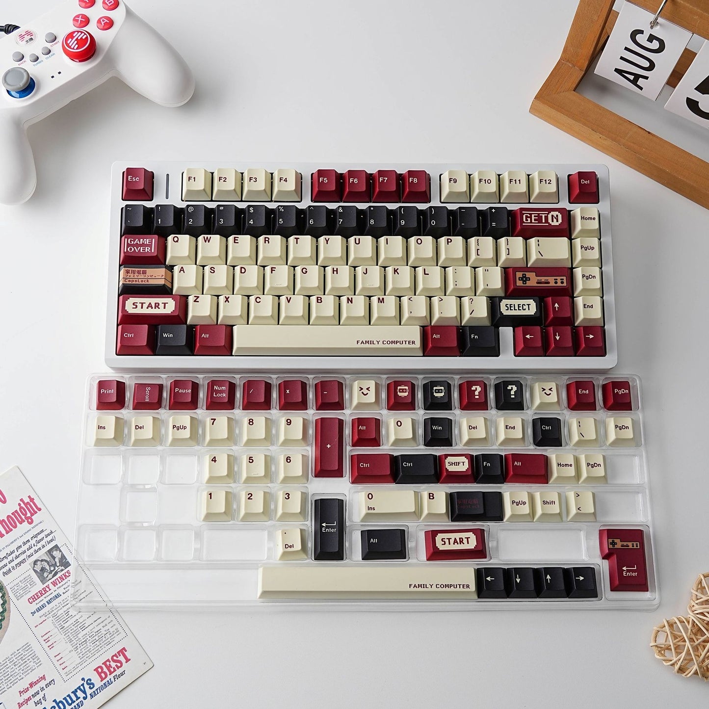 Family Computer 1.7mm Thick PBT Keycaps