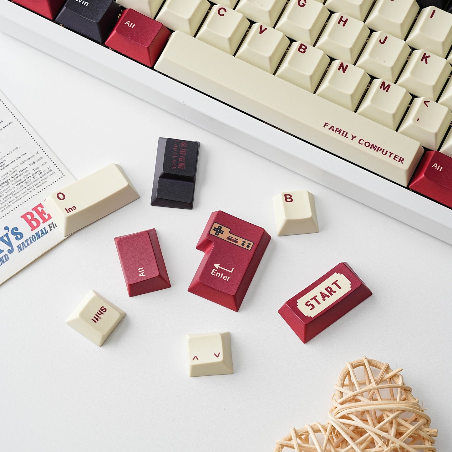 Family Computer 1.7mm Thick PBT Keycaps