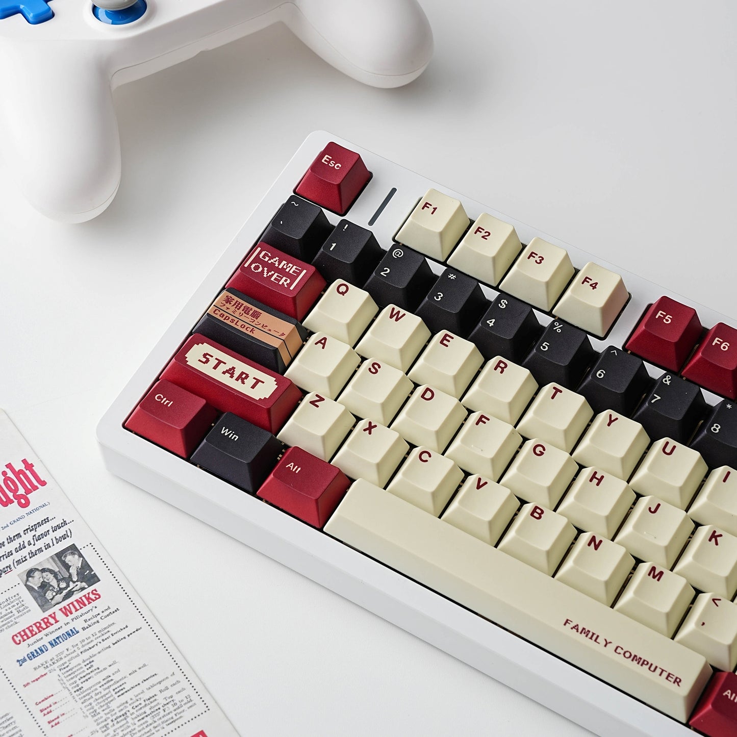 Family Computer 1.7mm Thick PBT Keycaps