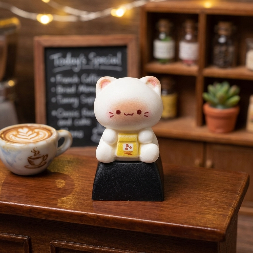 Cafe Cats Artisan Series Keycaps