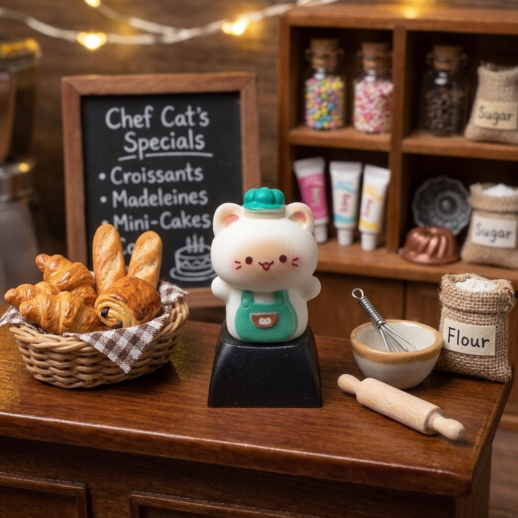 Cafe Cats Artisan Series Keycaps