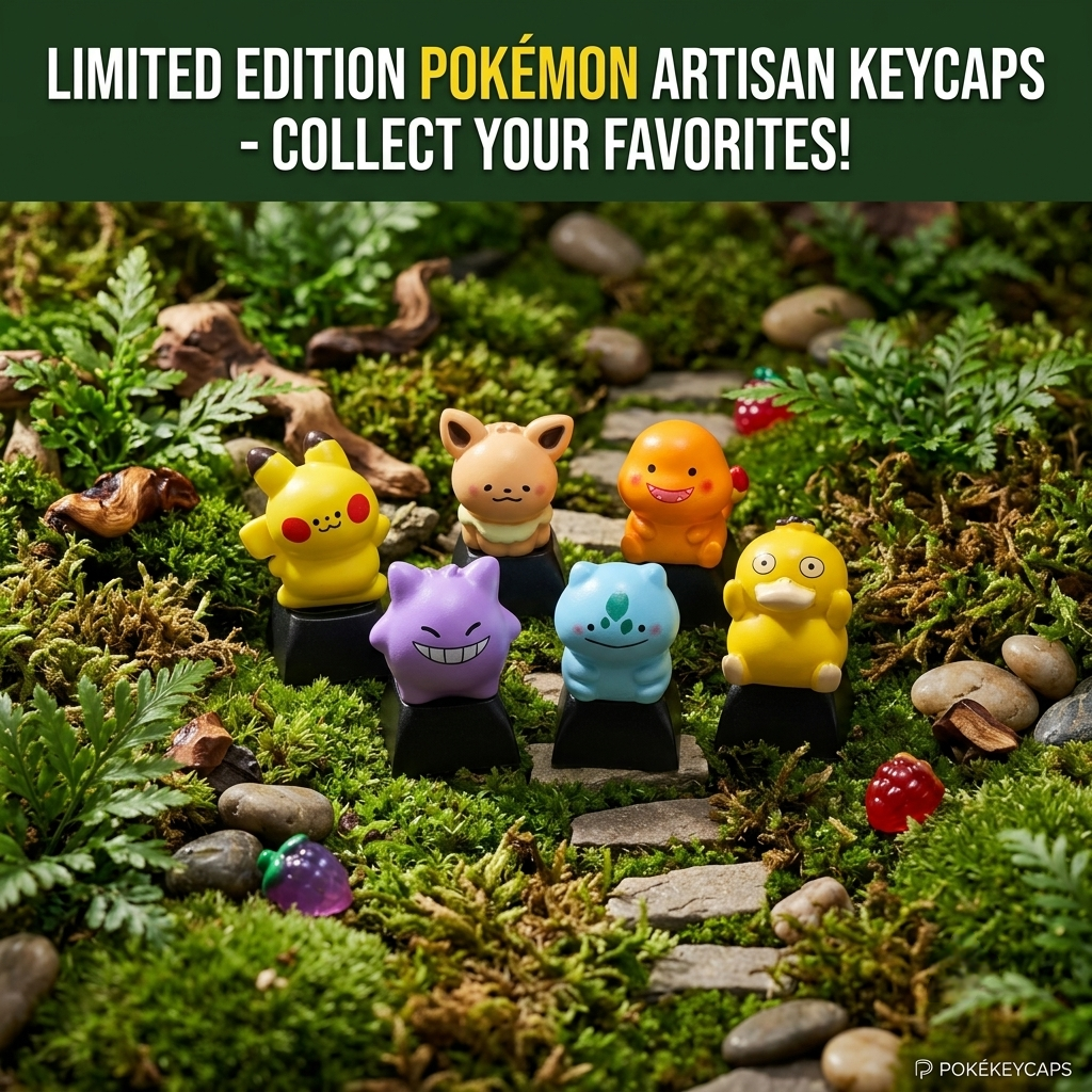Pokemon Series Artisan Keycaps