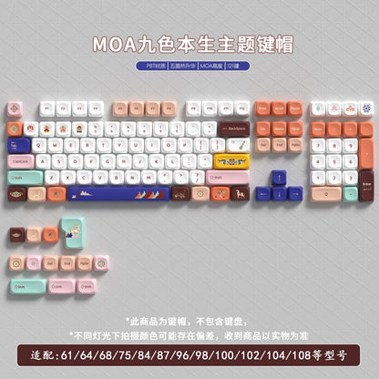Nine Colored Deer MOA PBT Keycaps