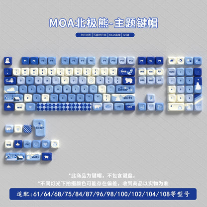 Polar Bear MOA PBT Keycaps