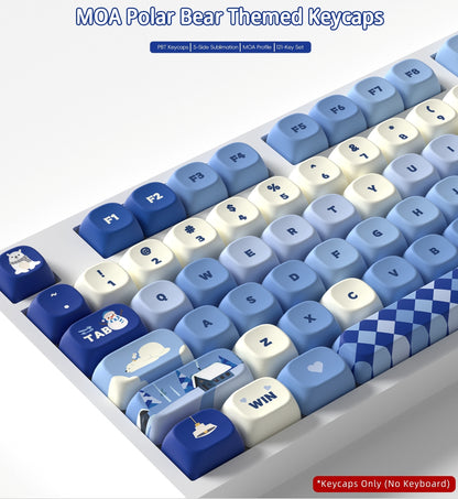 Polar Bear MOA PBT Keycaps