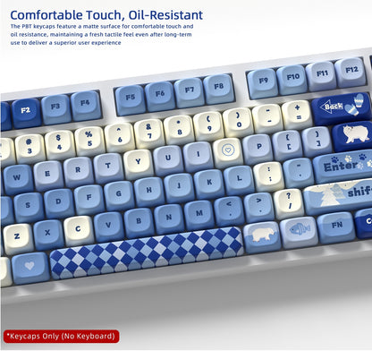 Polar Bear MOA PBT Keycaps