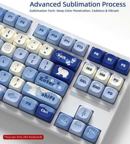 Polar Bear MOA PBT Keycaps
