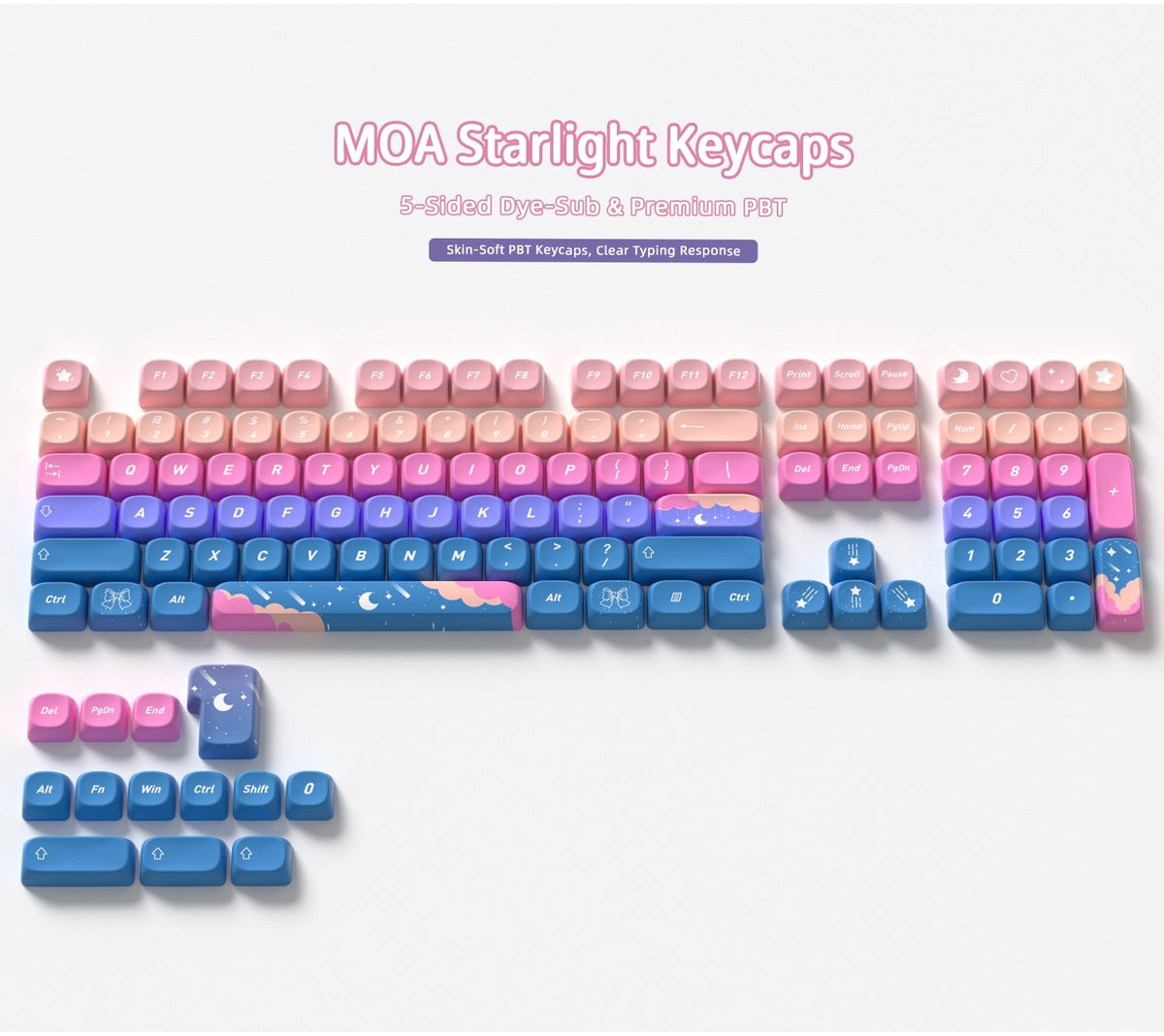 Starlight MOA PBT Keycaps