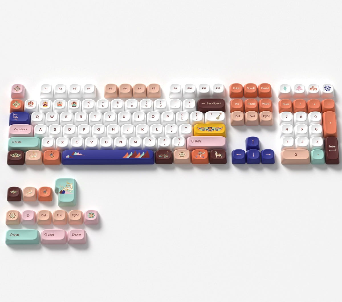 Nine Colored Deer MOA PBT Keycaps