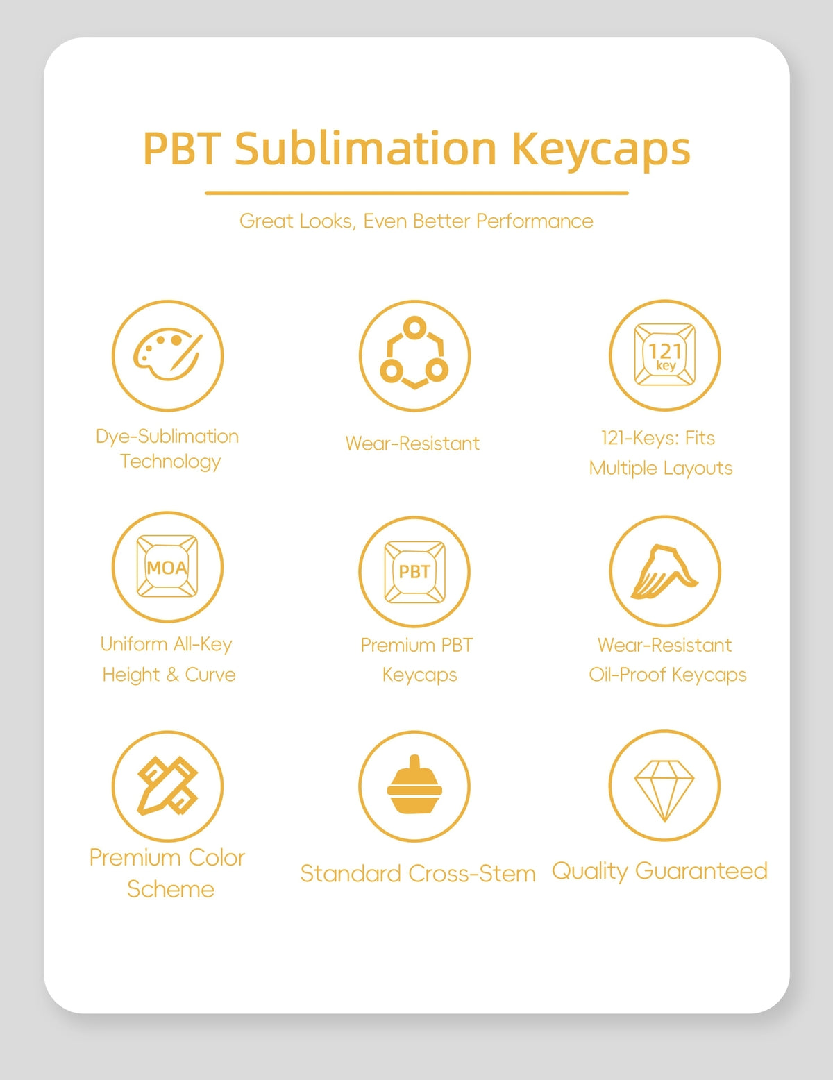 Pikachu Pokemon MOA PBT Keycaps
