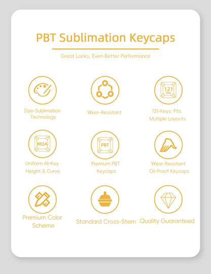 Pikachu Pokemon MOA PBT Keycaps