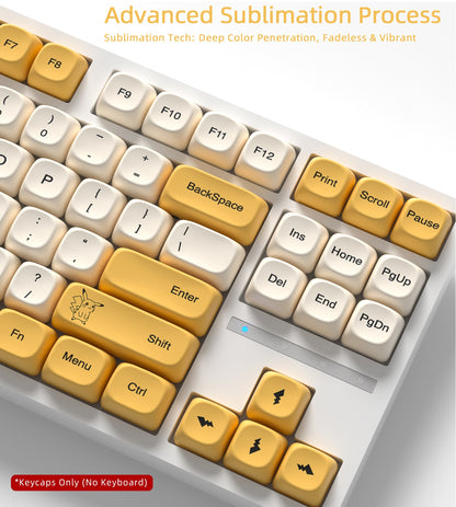 Pikachu Pokemon MOA PBT Keycaps