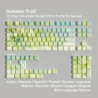 Summer Trail Dual Legends Shinethrough keycaps