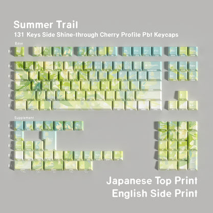 Summer Trail Dual Legends Shinethrough keycaps