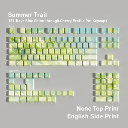 Summer Trail Dual Legends Shinethrough keycaps
