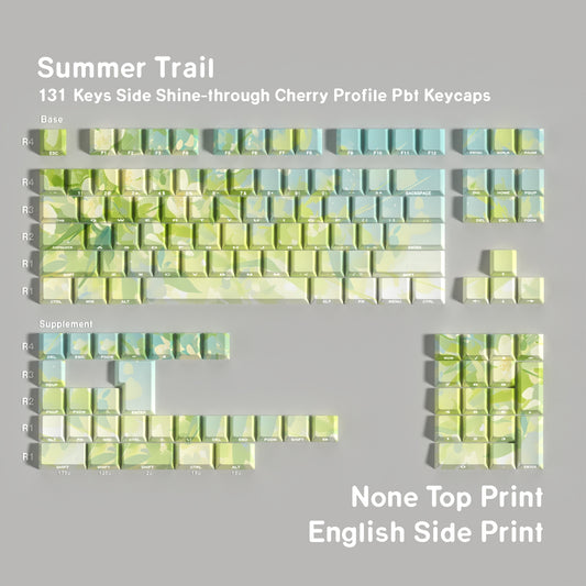 Summer Trail Dual Legends Shinethrough keycaps