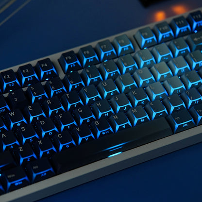 Ocean Heart Prism Relfection Dual Legends Shinethrough Keycaps