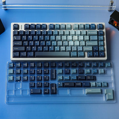 Ocean Heart Prism Relfection Dual Legends Shinethrough Keycaps