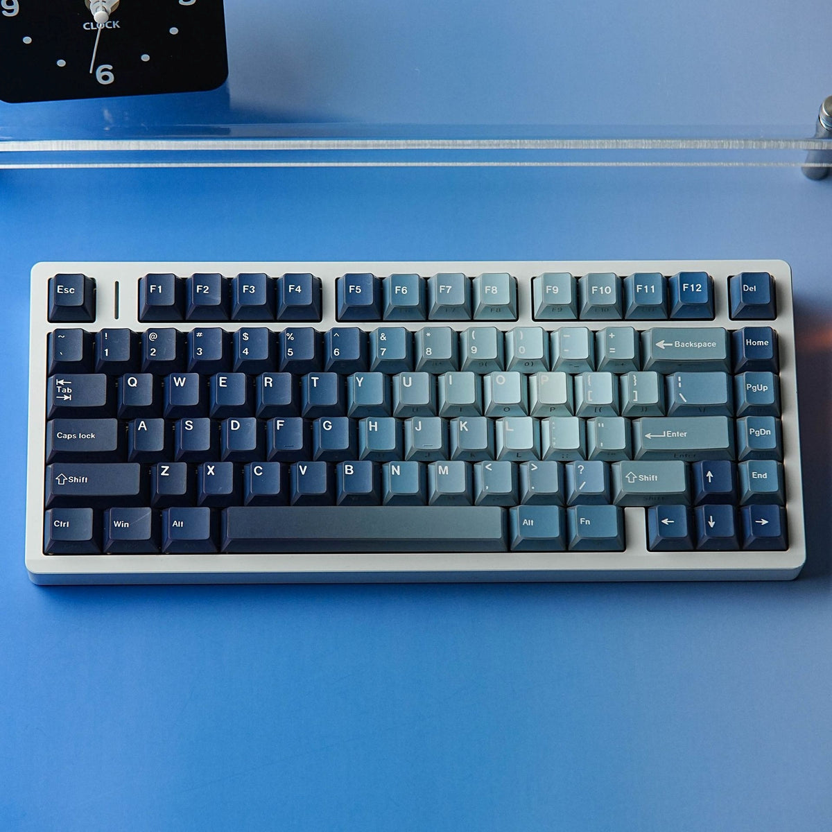 Ocean Heart Prism Relfection Dual Legends Shinethrough Keycaps