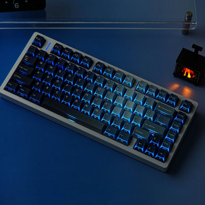 Ocean Heart Prism Relfection Dual Legends Shinethrough Keycaps