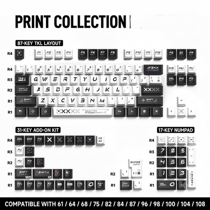 Counter Strike Print Stream Cherry PBT Thick Keycaps