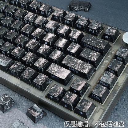Forged Carbon Side Backlit Cherry Keycaps Smart Kit