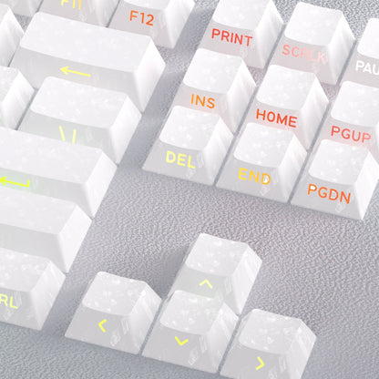 Forged White Carbon Side Backlit Cherry Keycaps Smart Kit