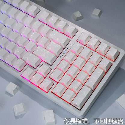 Forged White Carbon Side Backlit Cherry Keycaps Smart Kit
